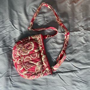 PINK & RED VERA BRADLEY CROSSBODY BAG